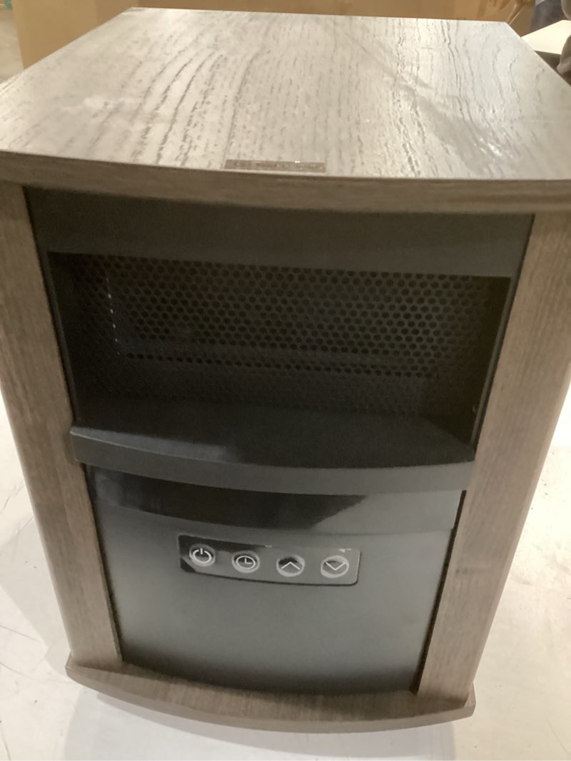 Condition photo showing As Is for Utilitech Utilitech 1500 -Watt Infrared quartz Cabinet Indoor Electric Space Heater with