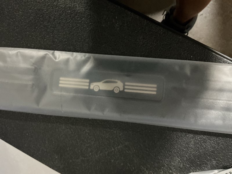 Condition photo showing As Is for 4pcs door sill protector compatible with mazda 2023-2026 cx50 cx-50 accessories matte black abs plastic material automobile door entry guards 2023-2026 cx50 cx-50 (matte black)