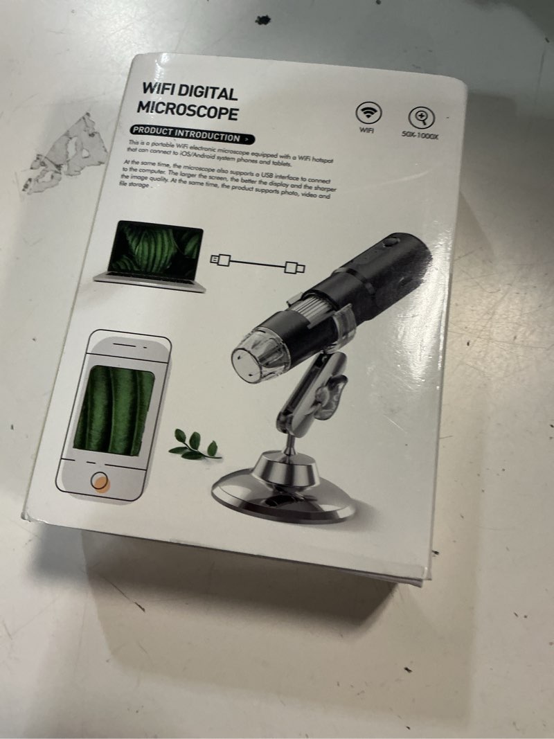 Condition photo showing Good Condition for wireless skin analyzer machine dermatoscope scalp/skin/hair follicle detection testing analysis magnifier uv skin analyzer professional 1000x facial skin detector digital microscope
