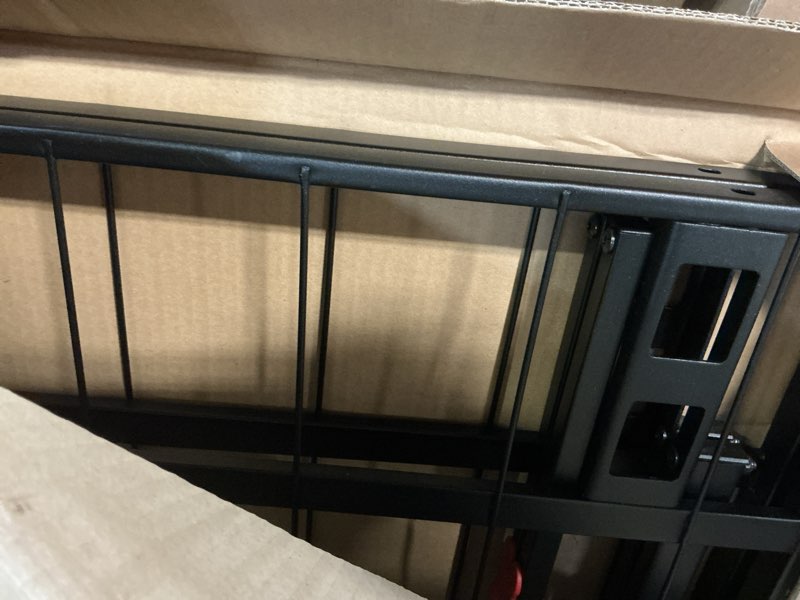Condition photo showing Good Condition for amazon basics foldable metal platform bed frame with tool free setup, 18 inches high, sturdy steel frame, no box spring needed, twin, black twin 18 inch ( foldable)