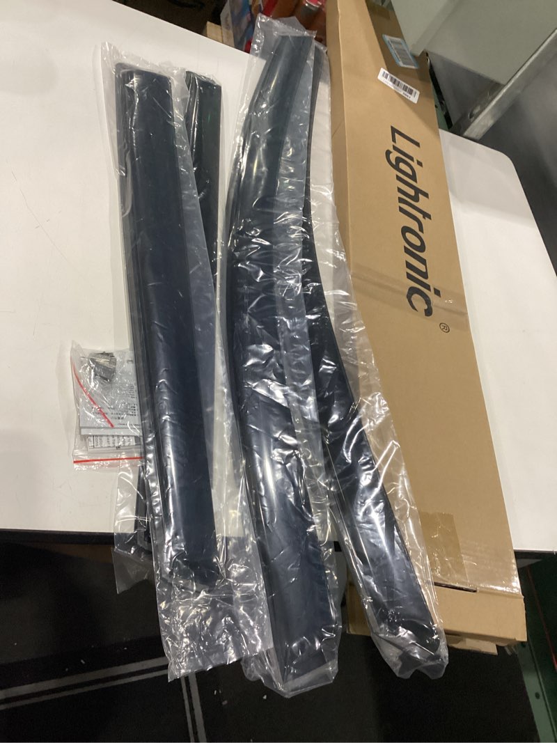 Condition photo showing Good Condition for Lightronic Extra Durable Clip-on in-Channel Auto Vent Window Visor, Fits 2017-2022 Honda CR-V (CRV), UV Protection Rain Guard, Original Wind Deflector, No-Drill Easy Install, Dark Smoke, 4-Pcs