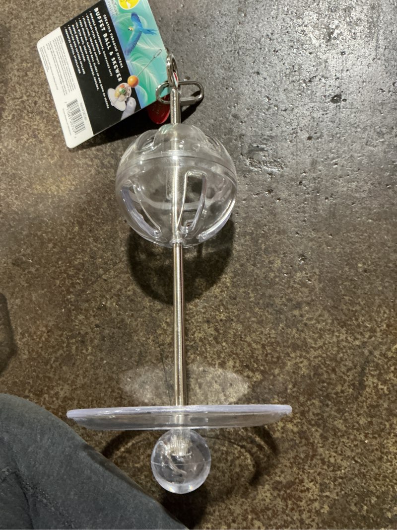 Condition photo showing Good Condition for Featherland Paradise - Hanging Buffet Ball - Interactive Bird Toy and Treat Dispenser - Creative Foraging Systems - Ideal for Medium to Extra Large Birds