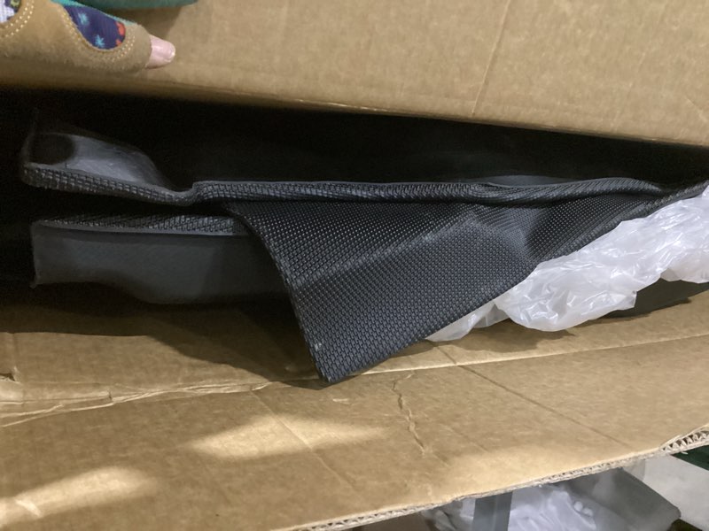 Condition photo showing As Is for 3 PCS CreekT All Weather Floor Mats for Chevy Silverado Crew Cab & for GMC Sierra 1500 2014-2018; 2500/3500 HD 2015-2019 Crew Cab, Waterproof TPE Rubber OEM Car Floor mats