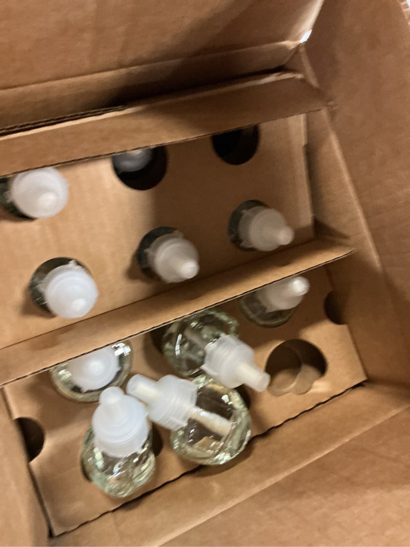Condition photo showing Good Condition for air wick plug-in scented oil air freshener warmer refills  vibrant sweetgrass and sandalwood  10 count
