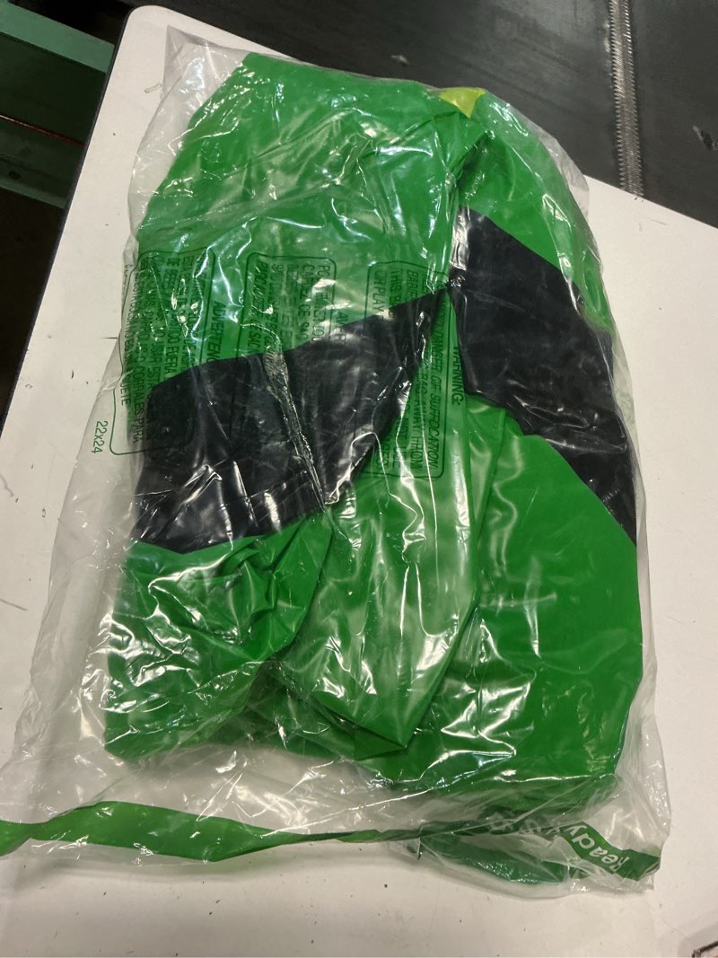 Condition photo showing As Is for hungdao 1 pc 4 ft st. patrick's day inflatable duck giant blow up rubber duck with lucky shamrock hat for st. patrick's day golf cart parade outdoor yard lawn decorations (air pump not included) 1 irish style