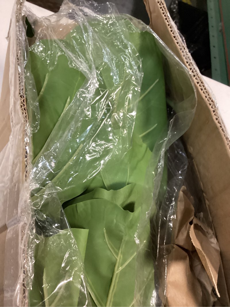 Condition photo showing Good Condition for pertivery artificial fiddle leaf fig tree 6ft, large faux plant fake ficus lyrata silk trees with pot for indoor outdoor house living room office home decor