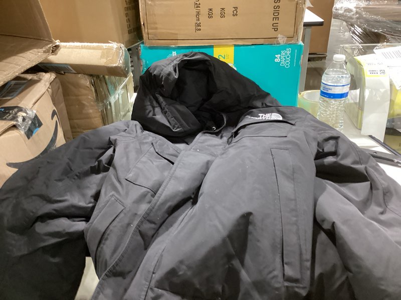 Condition photo showing Good Condition for THE NORTH FACE Men's McMurdo Bomber Jacket | Waterproof, Waterfowl Down Insulation, Hooded Jacket Medium Tnf Black/Tnf Black