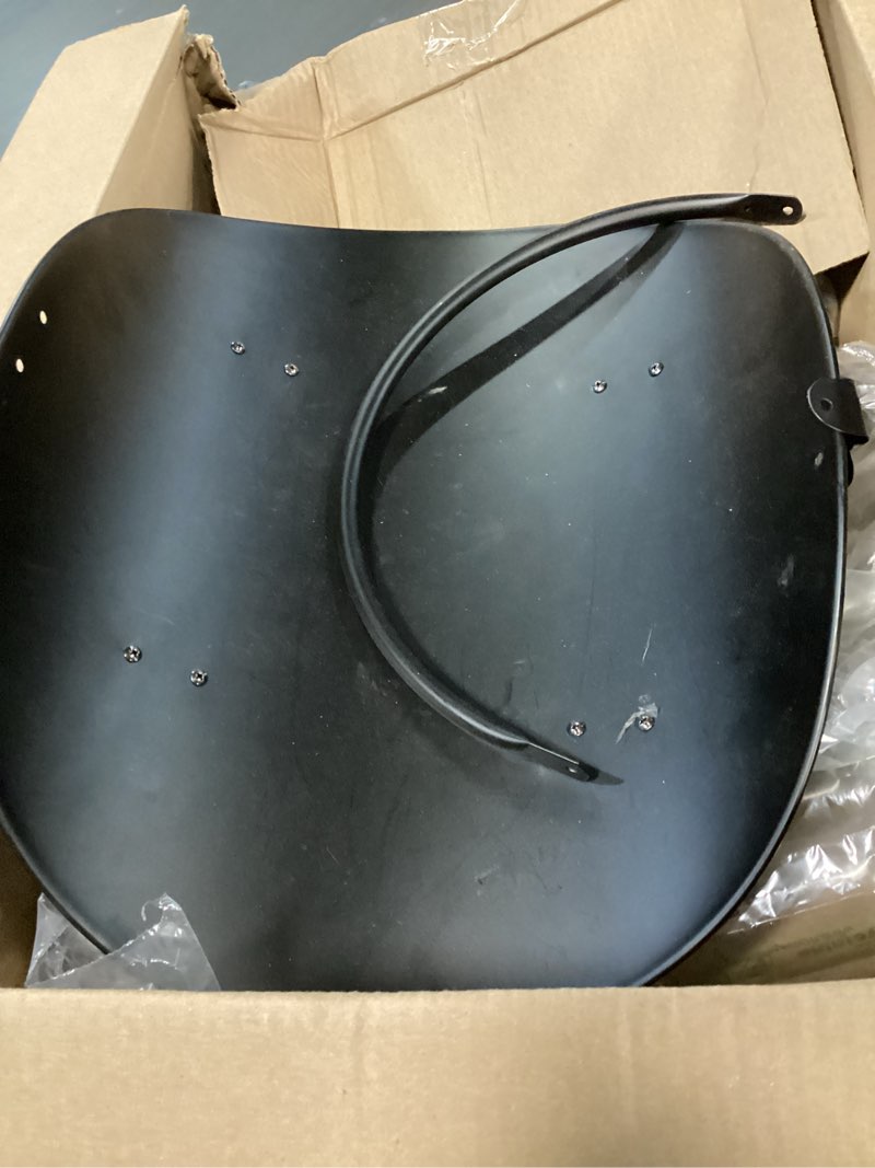 Condition photo showing As Is for UniFlame 19" Black Firewood Basket (W-1644)