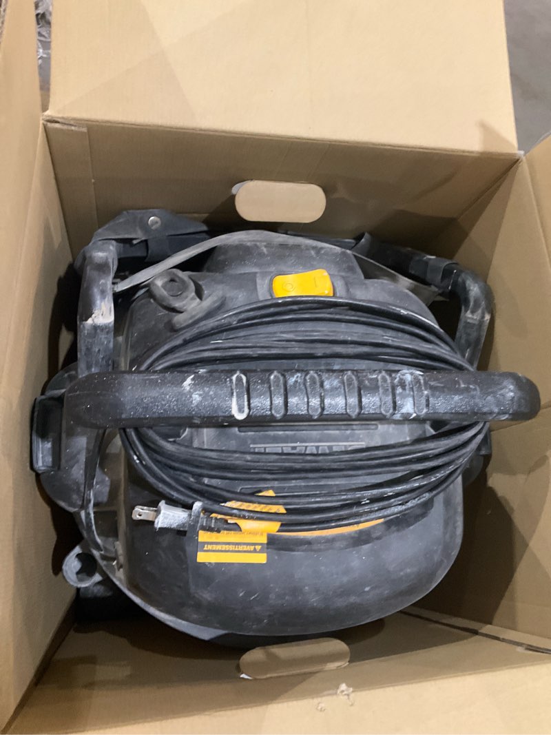 Condition photo showing As Is for dewalt 12-gallon 