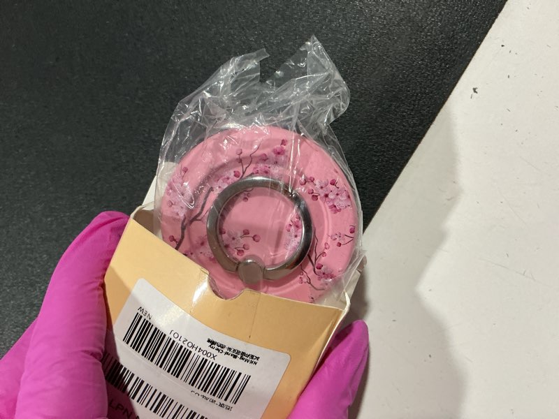 Condition photo showing Good Condition for for magnetic phone ring holder compatible with magsafe for women - cute design magnet phone grip ring stand kickstand for for iphone 16 pro max/16 pro/16/15/14/13/12 series, cherry
