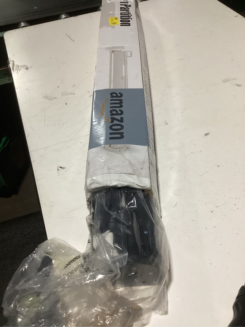 Condition photo showing Good Condition for 96 Inch Wide Reinforced Retractable Baby Gate with Support Rods, Extra Long Dog Gate Retractable Gate Outdoor Gates for Decks, Prevent Crawling Under Extra Long Baby Gates for Large Openings, Black Black (33" Tall x 96" Wide)