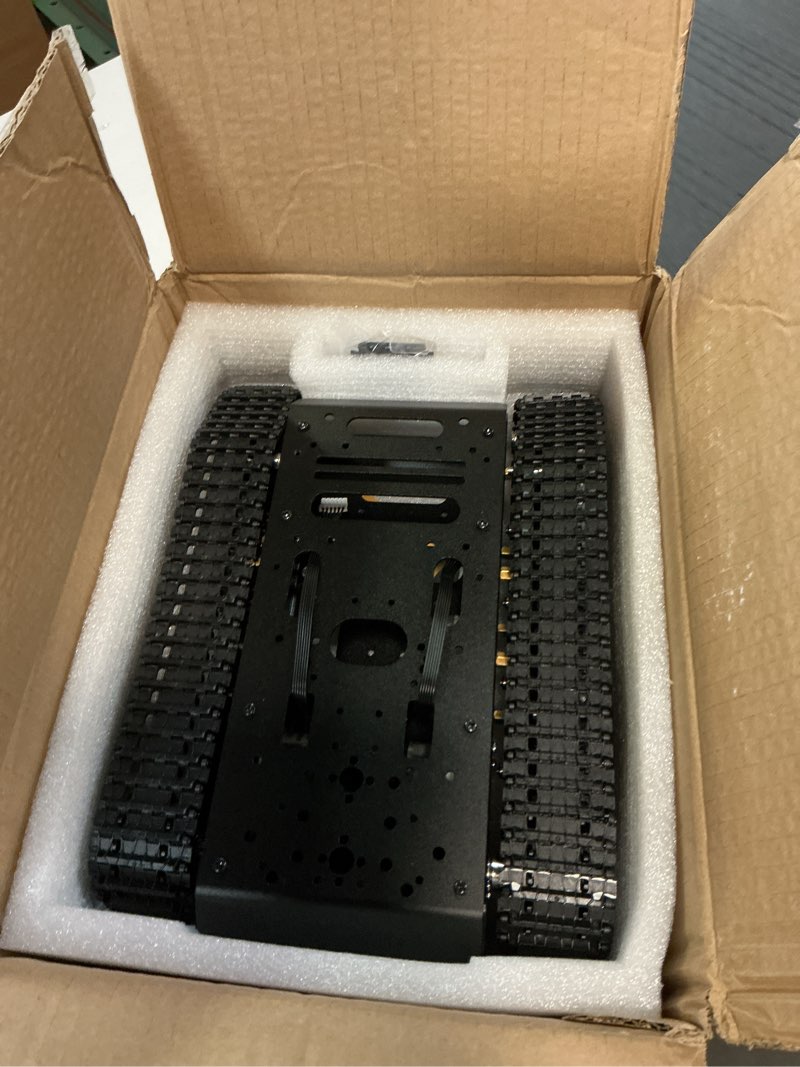 Condition photo showing Good Condition for Robot Tracked Tank Car Chassis with Encoder DC Motor, Suspension Shock Absorption Chassis Car Full-Metal Robotic Moving Platform Track for Arduion RPi Microb Jetson Python DIY Smart Robot Maker 1 Layer