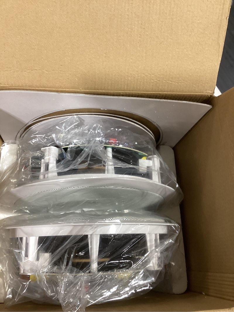 Condition photo showing Good Condition for polk audio rc80i 2-way premium in ceiling speakers 8" round (set of 2) perfect for damp and humid indoor/outdoor placement - bluetooth ceiling speakers 1 pair rc80i (8" round)