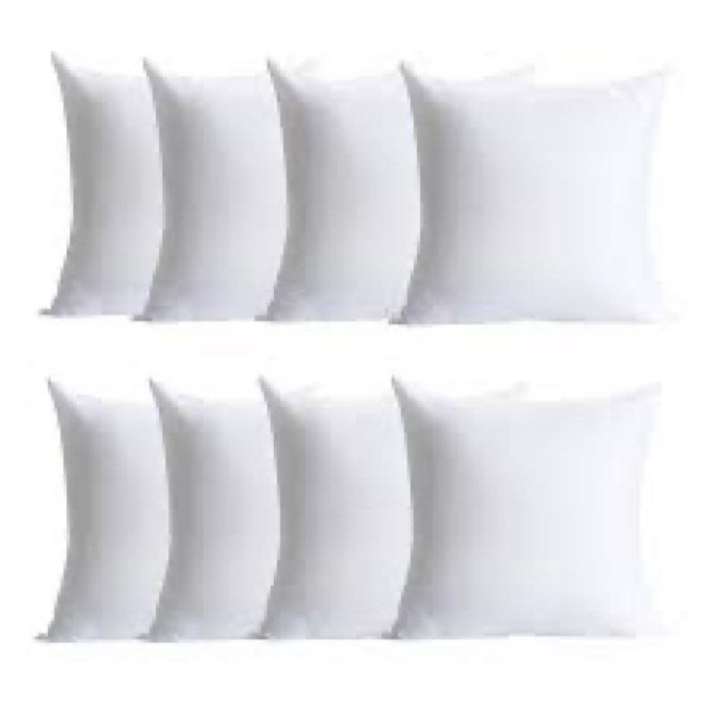 Calibrate Timing Plush and Durable Throw Pillow Inserts - 18 x 18 inches Set of 2 Hypoallergenic Po