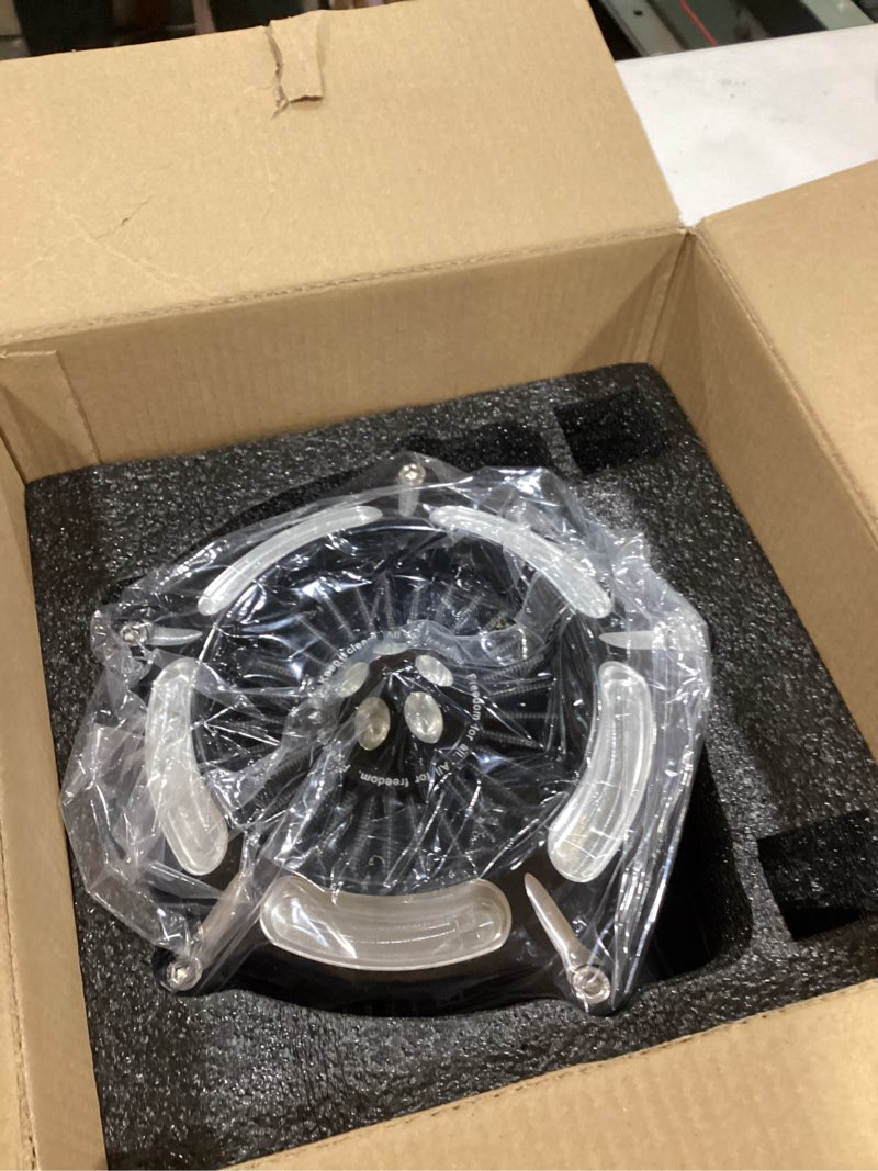 Condition photo showing New/Like New for For harley air cleaner filter Sportster Softail Touring street road king glide Dyna for harley davidson air intake filters (Contrast Cut - Gray Filter, D-For M8 Touring/Softail 2018-UP)