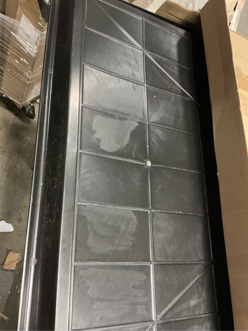 Condition photo showing Good Condition for mifoci 2 pcs 35 x 23.6 inch chicken poop tray with 2 pcs 3.8mm + 5mm mesh poop scoopers, large crate pan and stainless steel coop rake shovel for chicken coop accessories