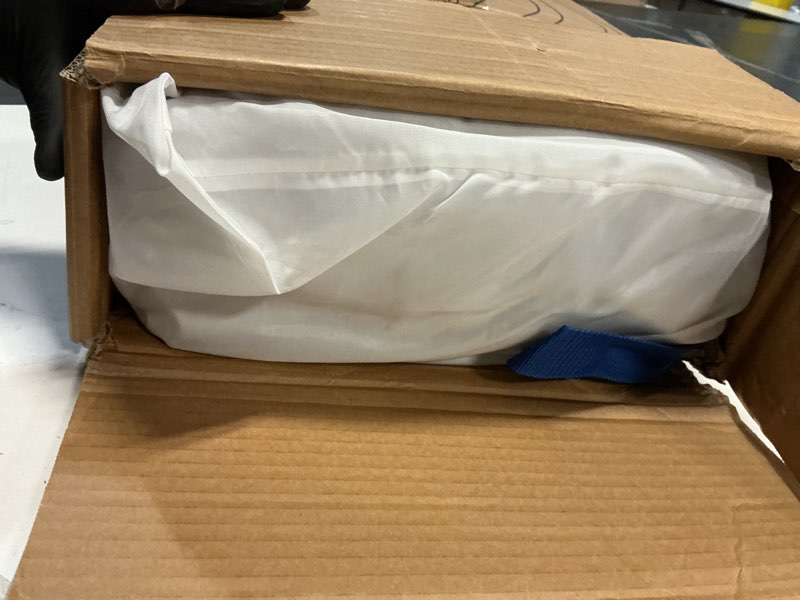 Condition photo showing New/Like New for King Koil Premium California King Size Air Mattress with Built-in Pillow & Patented High-Speed Built in Pump, 20" King Size Premium Double High Airbed for Home, Camping & Guests, 1-Year Warranty Blue California King 20"