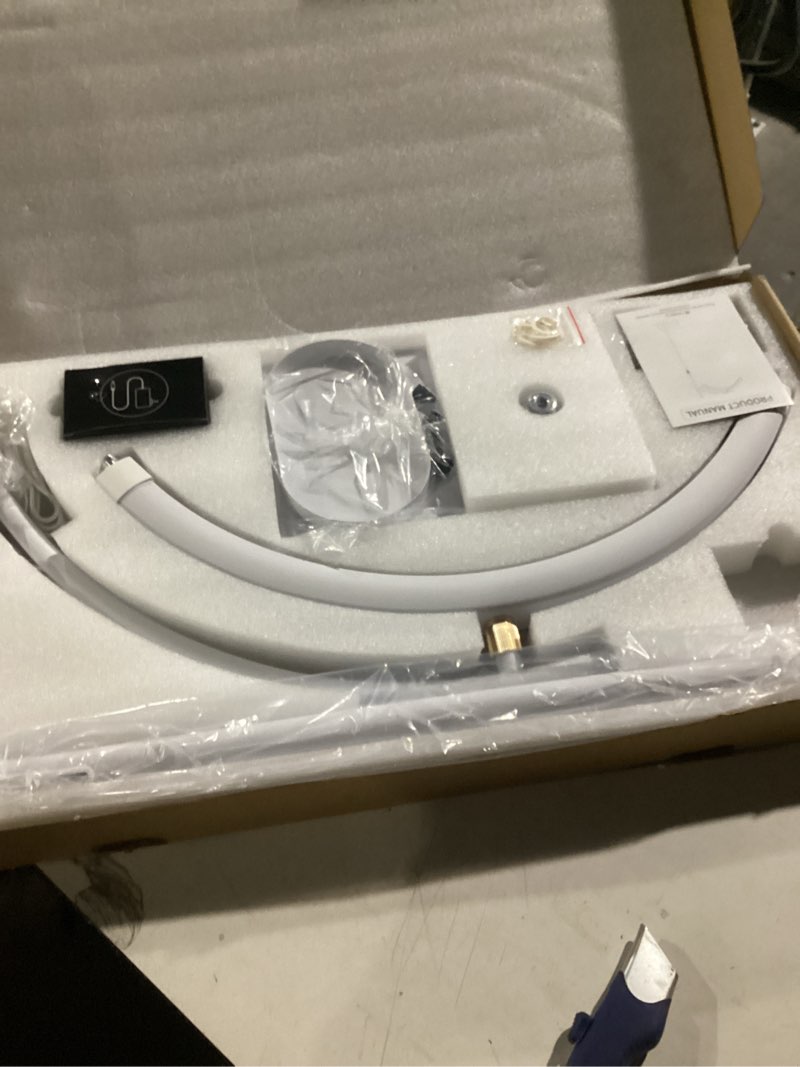 Condition photo showing Good Condition for Heshenyqi Lash Light Lash Lamp for Eyelash Extensions Adjustable LED Floor Eyelash lamp Half Moon Light Tattoo Shadowless Lighting for Beauty Skincare Nail Tech Tattoo Artists WR White