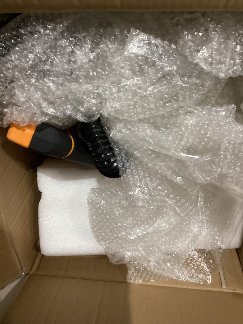 Condition photo showing As Is for Brushless Cordless Snow Shovel 12", 20V 2X 4.0AH Batteries Snow Blower, 20FT Snow Throws, 6" Deep, Powerful Electric Snow Removal with Adjustable 90° Directional Plate &Handle for Driveway orange