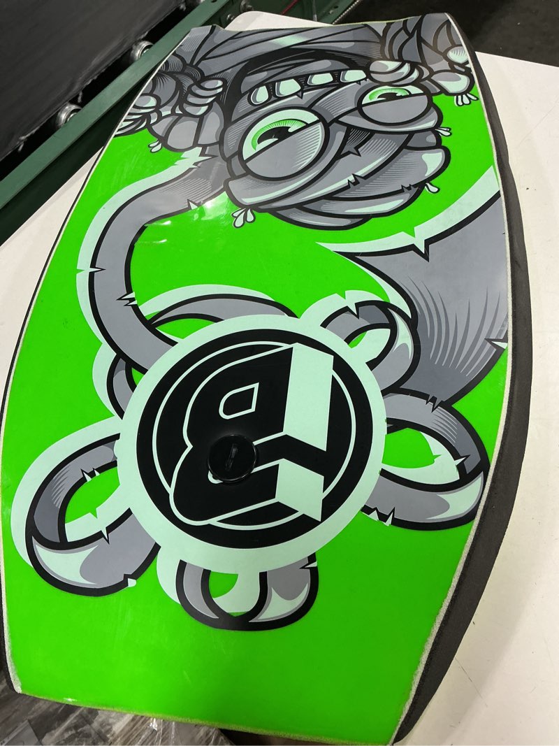 Condition photo showing As Is for bodyboard with leash – eps core, lightweight for adults & teens | available in 33/37/41 inch body board sizes with color options - durable wrist leash for safety and easy recovery 33" bodyboard green