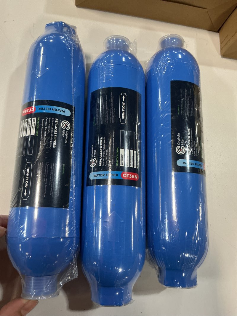 Condition photo showing New/Like New for Crystala Garden Hose End Pre-Filter for Swimming Pool, Hot Tubs, Spa, Inflatable Pool, Ponds, Greatly Reduces Bad Taste, Odors, Chlorin and Sediment, up to 8,000 Gallons, 3 Pack 3 Count (Pack of 1)