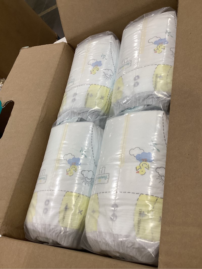 Condition photo showing Good Condition for pampers swaddlers diapers, size 1 (8-14 lbs), 96 count, fragrance free, hypoallergenic, absorbent, pediatrician recommended, skin safe