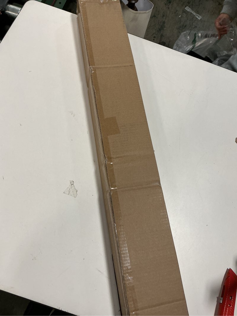 Condition photo showing New/Like New for CHICOLOGY - RMBF3564 Cordless Roman Shades Cross-Hatched Modern Fabric Cascade Window Blind Treatment, 35"W X 64"H, Belgian Flax (Privacy & Light Filtering) Belgian Flax (Privacy & Light Filtering) 35"W x 64"H