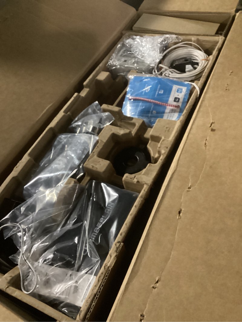 Condition photo showing New/Like New for CHAMBERLAIN RJO101MC Ultra-Quiet Wall Mounted with Battery Backup and LED Lighting Garage Door Opener, 36 pounds, Black RJO101 Garage Door Opener