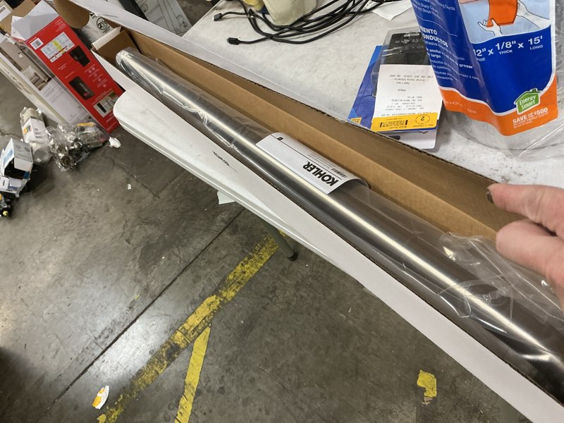 Condition photo showing New/Like New for KOHLER Cardale 36-in Vibrant Brushed Nickel Wall Mount grab bar 