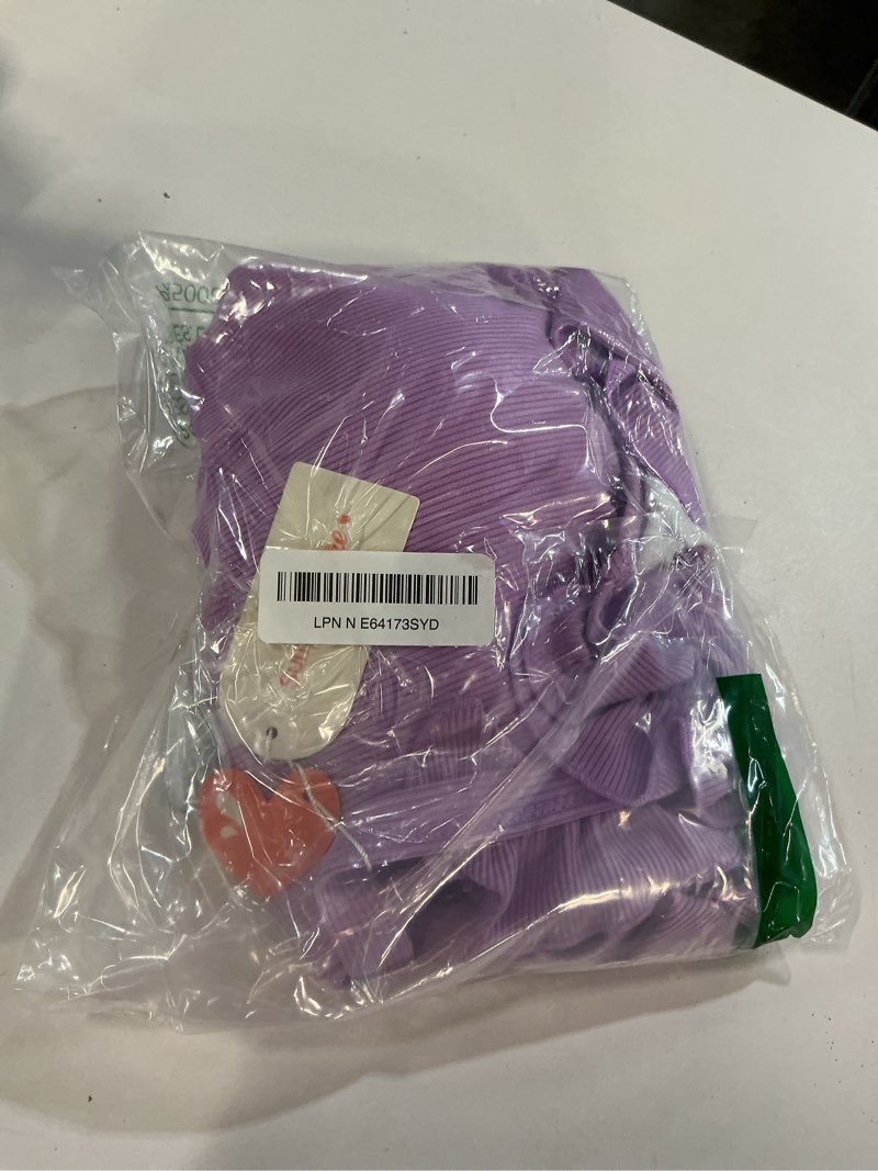 Condition photo showing Good Condition for summer mae ribbed maternity one piece swimsuit ruffle wood ears bathing suit scoop neck pregnancy swimwear violet 10