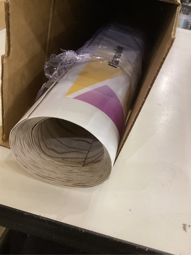 Condition photo showing As Is for Gold Khaki Wood Peel and Stick Wallpaper Stripe, 20.8" x 118" (53cm x300cm), Removable, Self-Adhesive, 3D, Modern, Rustic, Industrial, Bathroom, Bedroom, Decorating 20.8" x 118" Gold Khaki