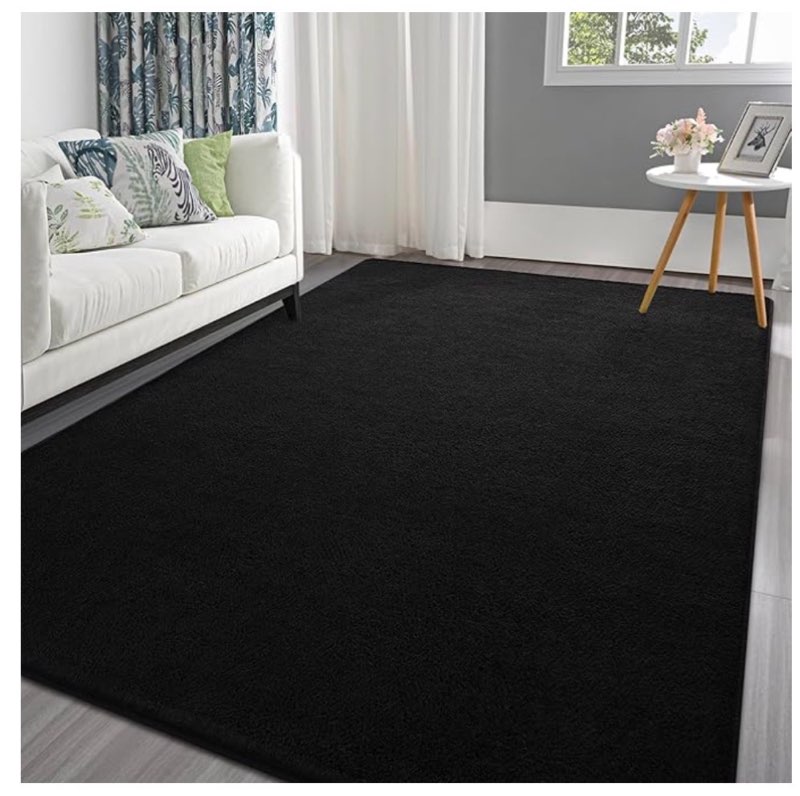 pettop 5x7 ft area rugs for bedroom living room, washable memory foam indoor carpet, modern aesthetic minimalist non slip soft comfy carpet for boys girls dorm home decor 5' x 7' (rectangular)