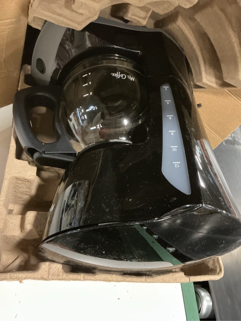 Condition photo showing As Is for Mr. Coffee Simple Brew 12-Cup Switch Coffee Maker  Black