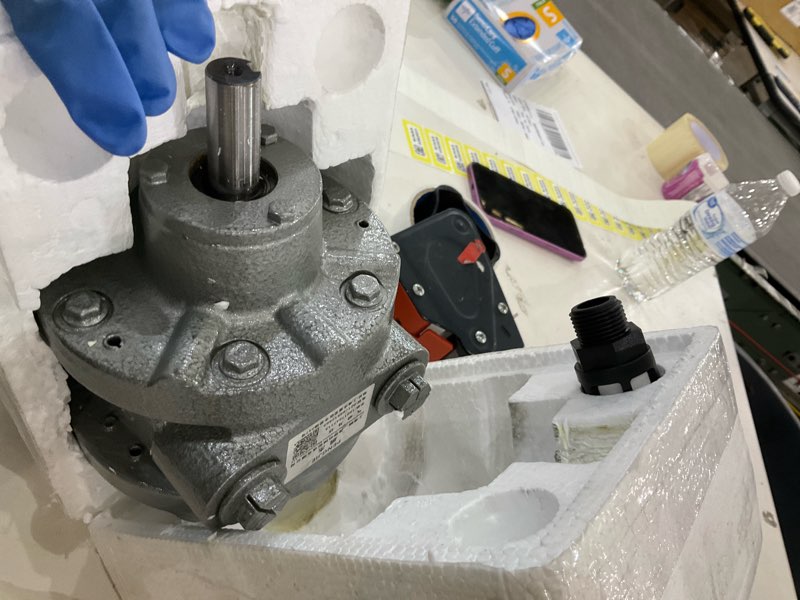 Condition photo showing As Is for Large air motor compatible 