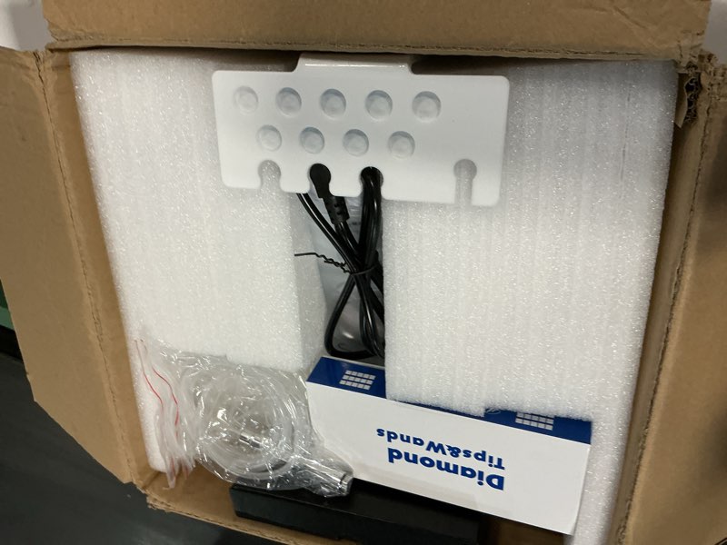 Condition photo showing New/Like New for 2 in 1 Diamond Micro der-ma-bra-sion Machine, Yofuly 0-68cmHg Suction Power Professional Diamond Glow Facial Machine with Spray Kit, Facial Skin Care Equipment for Home Use 18 Piece Set Frost White