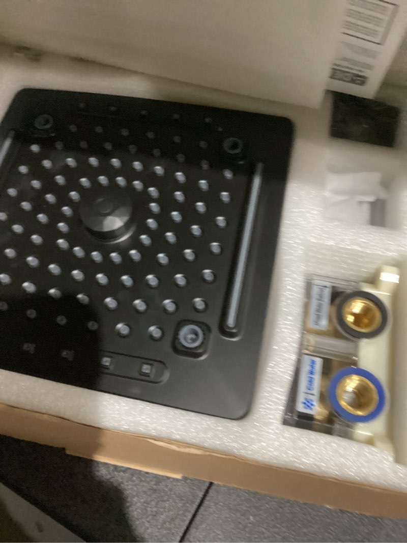 Condition photo showing Good Condition for Delta Modern 14 Series Shower Faucet Set, Matte Black Shower Head and Handle Set, Valve Trim Kit, Matte Black T14267-BL-PP (Valve Not Included) Matte Black Standard Shower Head