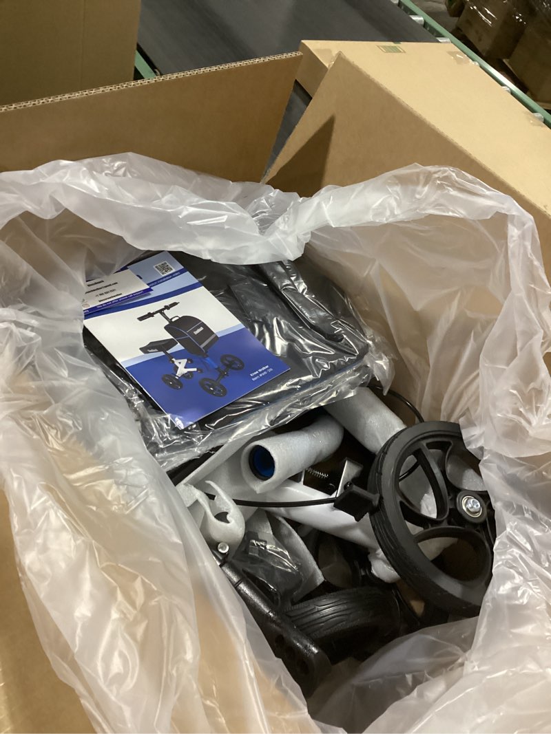 Condition photo showing New/Like New for Knee Scooter?Knee Scooter for Adults for Foot Surgery?Knee Walker for Foot Injuries Compact Crutch Alternative with Dual Braking System (Blue)
