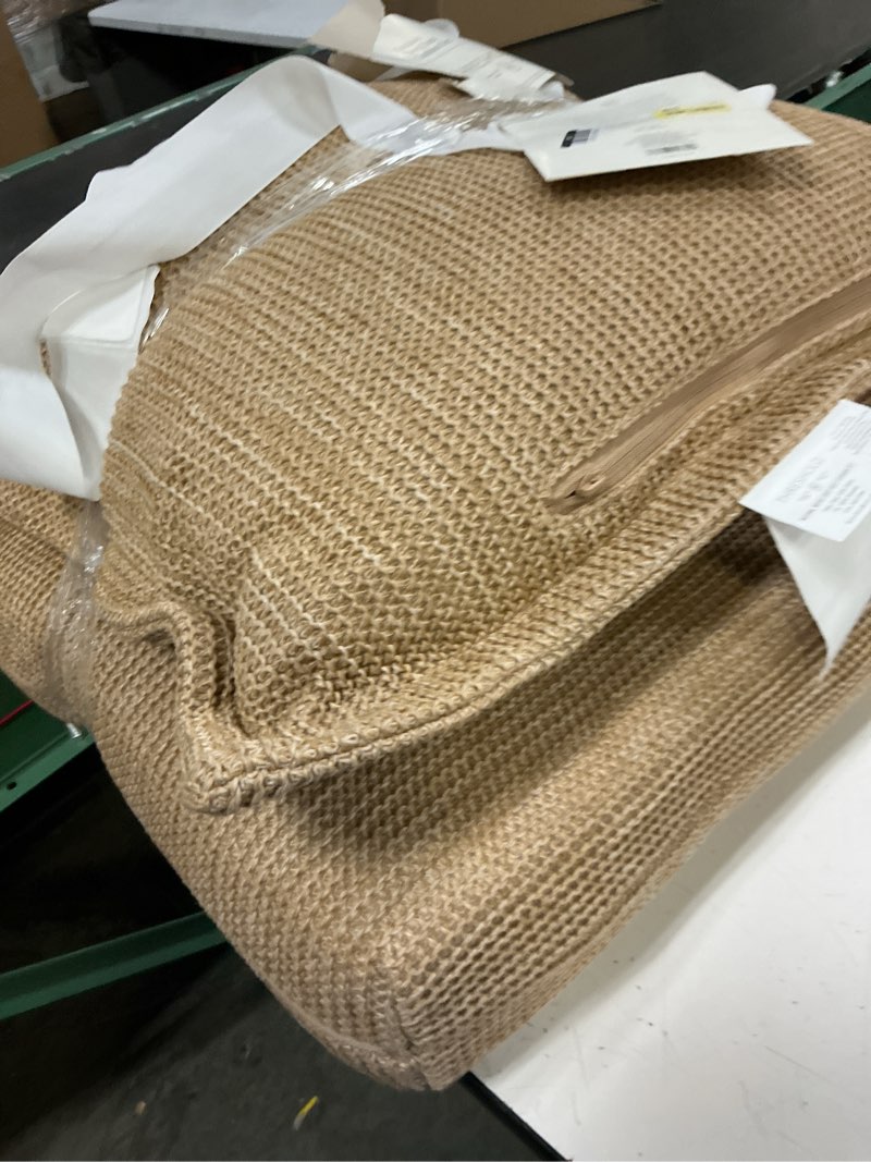 Condition photo showing Good Condition for faux natural knit deep seat cushion set tan - threshold™