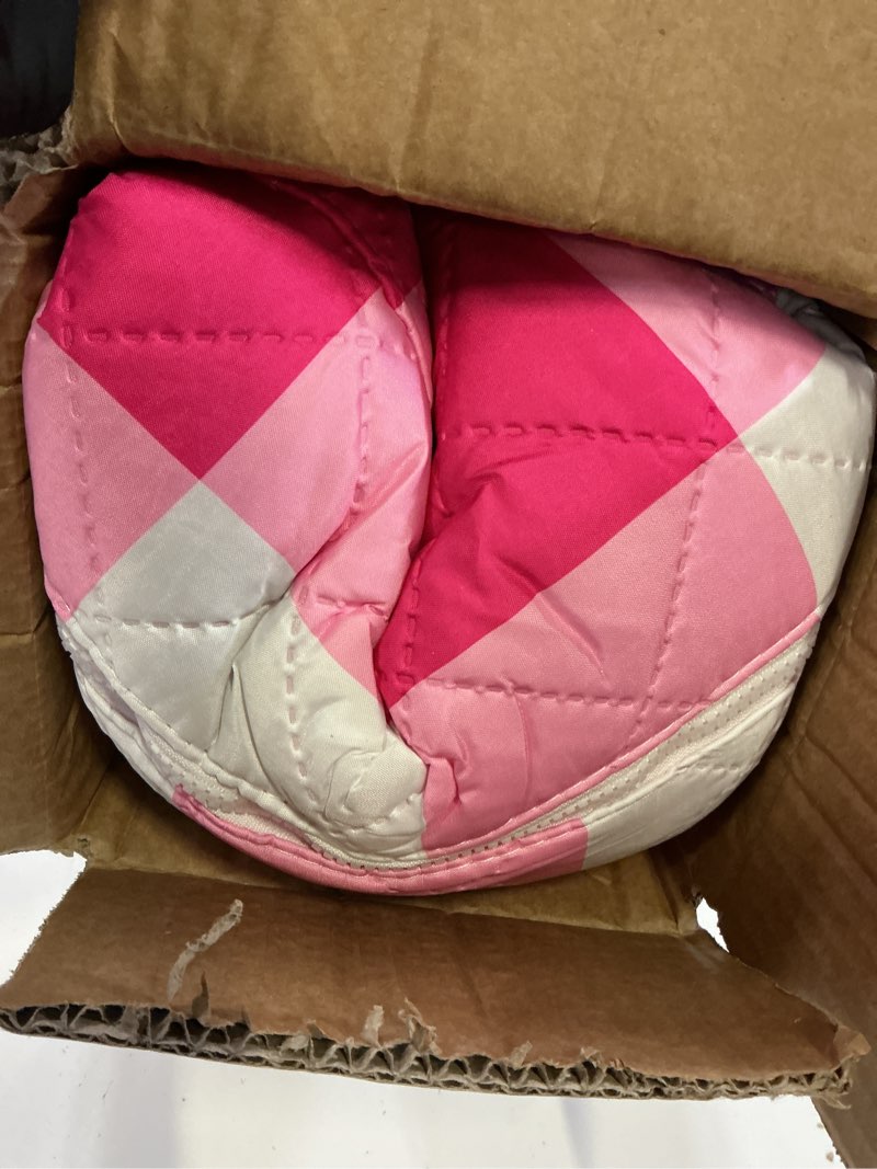 Condition photo showing Good Condition for 2 in 1 tote picnic blanket waterproof outdoor camping mat?large capacity beach blanket 80''x80'' 7 layers easy to foldable and carry. pinkcheck