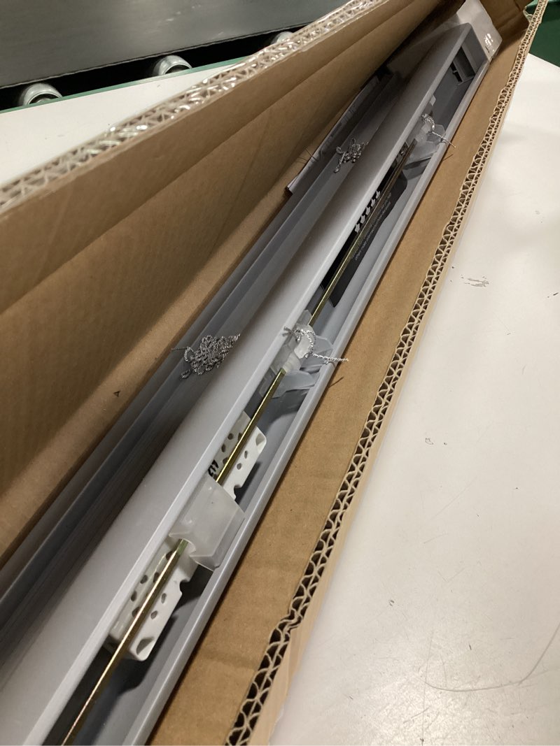 Condition photo showing New/Like New for CHICOLOGY Mini Blinds for Indoor Windows – 31"W x 72"H, Gray Horizontal Vinyl Blinds | Cordless | Easy to Install | Sleek Low-Profile Fit for Doors, Offices, Kitchens & Apartments