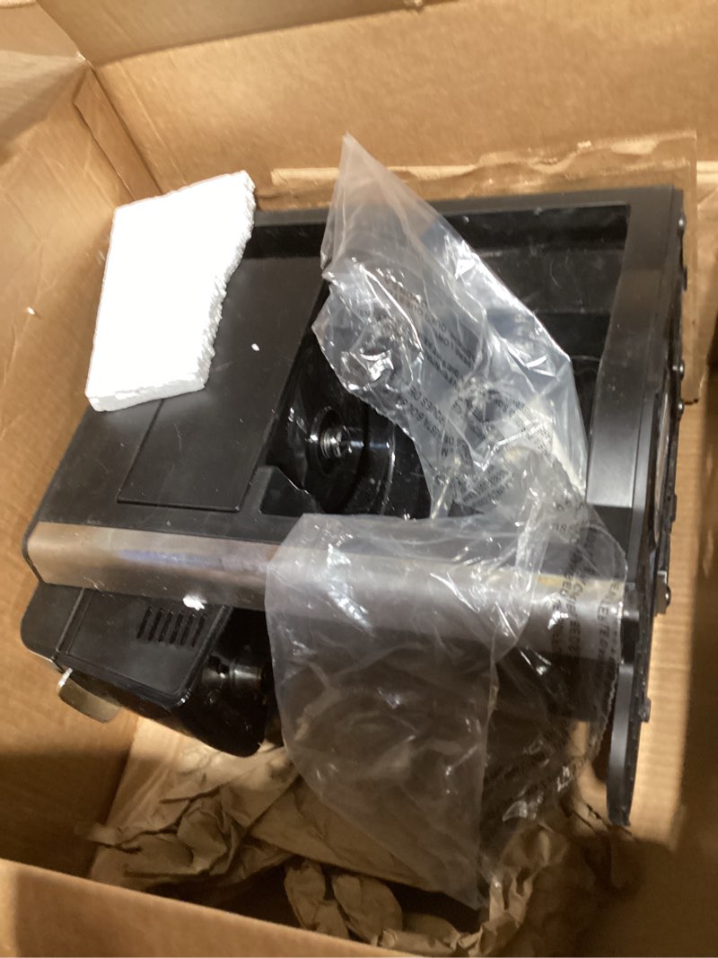 Condition photo showing As Is for Incomplete not tested Hamilton Beach FlexBrew Advanced 5-in-1 Programmable 12 Cup Drip and Single Serve Hot & Iced Coffee Maker with Movable 60 oz. Water Reservoir, Use Pod Packs and Grounds, Fast Brewing, Black (49924)