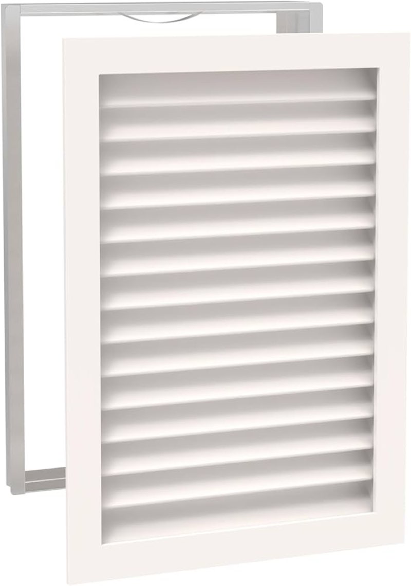 Worth Home Products - 20 Wide x 30 High x 3 Deep - Luxury AC Return AIr Vent Cover - Solid Wood Craftsmanship, Primed White Vent Cover - Holds 20x30x1 Filter - Easy Install Cold Air Intake