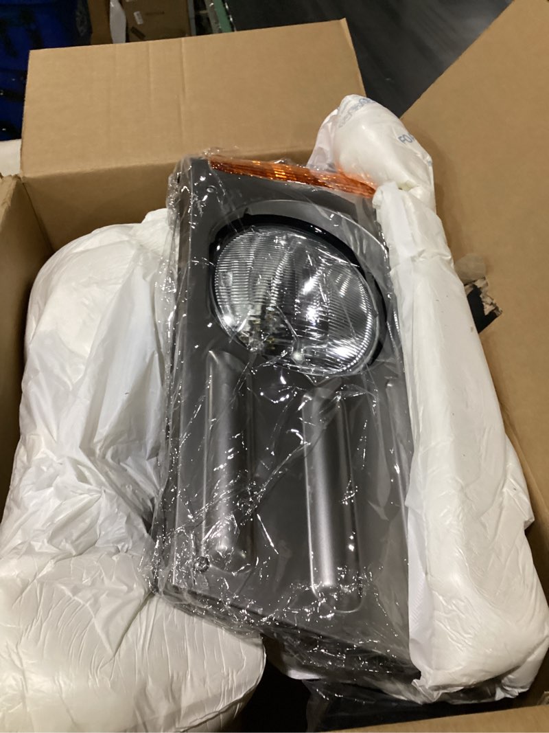 Condition photo showing Good Condition for headlights assembly fit for mack cv replacement left driver and right passenger side headlamp grey grey pair