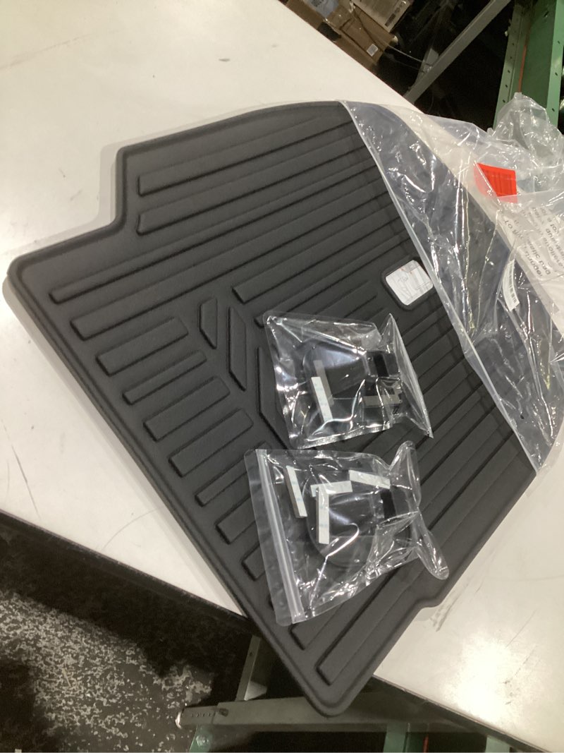 Condition photo showing Good Condition for second row backrest mats for 2020-2025 hyundai palisade, all weather tpe seat back covers kick mats for hyundai palisade accessories-7 passenger only for 2020-2025 hyundai palisade kick mats