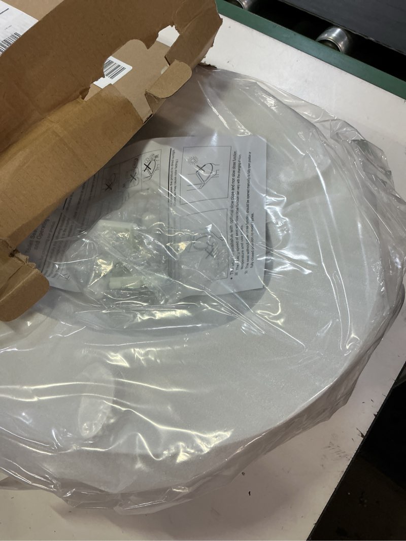 Condition photo showing Good Condition for r&t elongated toilet seat b1130, heavy-duty up to 400 lbs, slow close, non slip and easy to keep clean, easy to install, white premium premium pp material heavy duty elongated