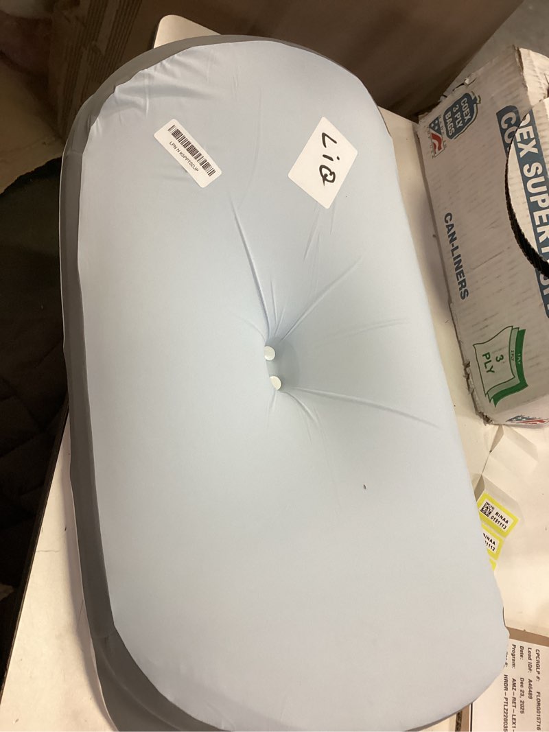 Condition photo showing Good Condition for Cervical Neck Pillow for Pain Relief - Pillow for Neck Support Sleeping for Side, Back & Stomach Sleepers, Ergonomic Memory Foam Contour Pillows with Breathable Cover (Blue&Grey)