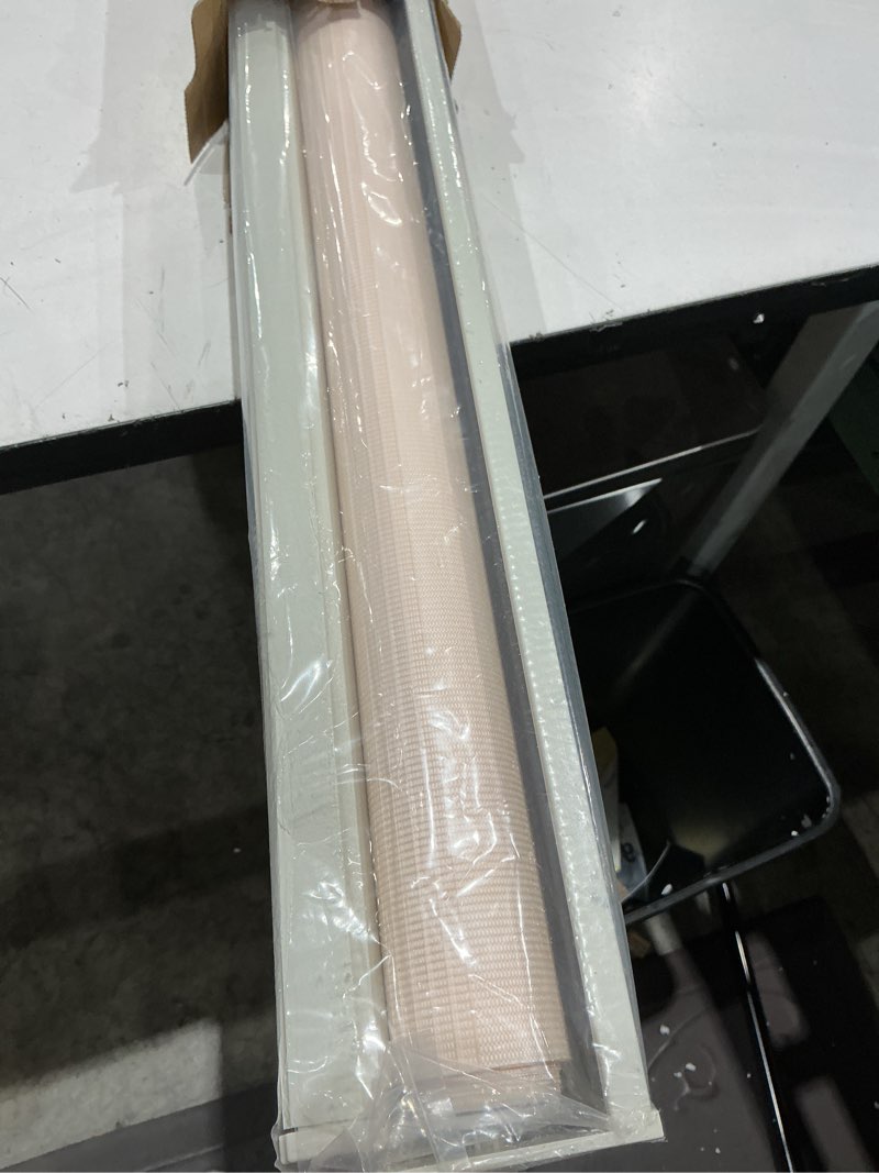 Condition photo showing Good Condition for joydeco cordless zebra blinds (pro), dual layer light control zebra blinds for windows, light-proof aluminum cover, free-stop roller shades for home & office (beige, 45" w x 75" h) beige 45"w x 75"h
