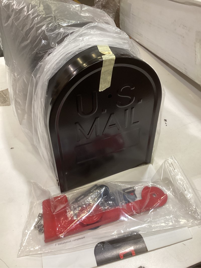 Condition photo showing Good Condition for gibraltar mailboxes elite large capacity galvanized steel black, post-mount mailbox, e1600b00