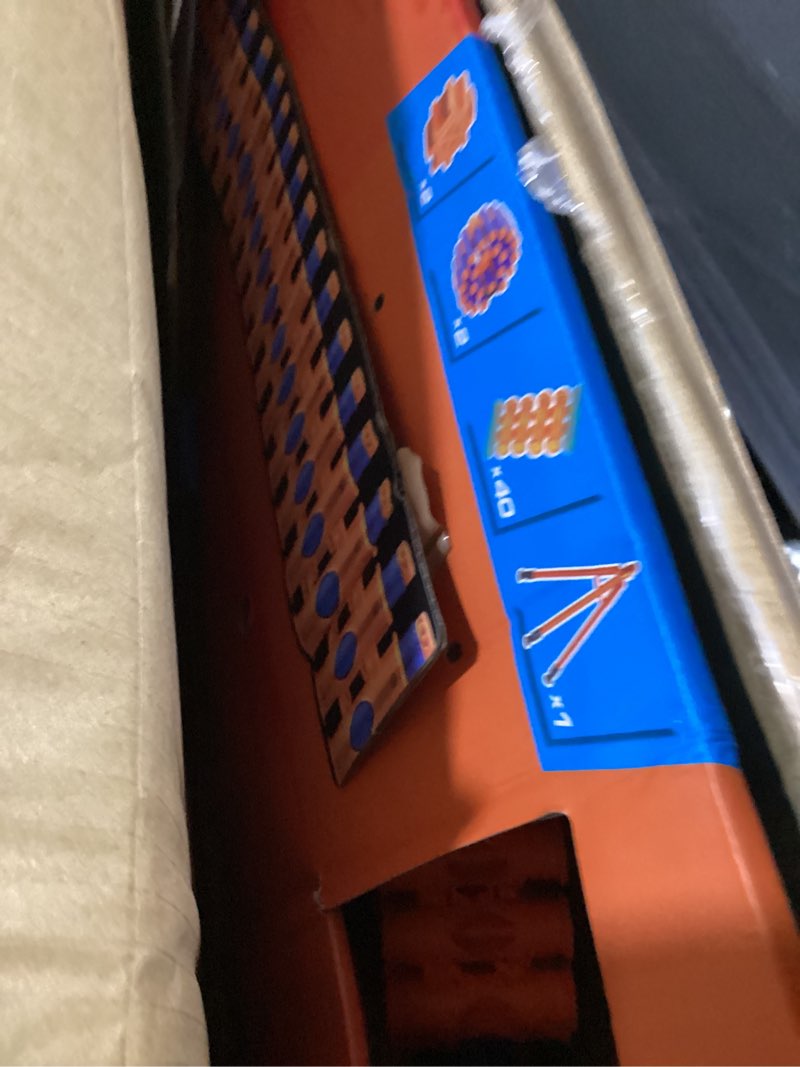Condition photo showing Good Condition for x-shot insanity motorized rage fire by zuru 72 darts, air pocket technology darts, dart storage, blasting power, auto feeding belt, tripod & scope, outdoor toy for boys, girls, teens, adults