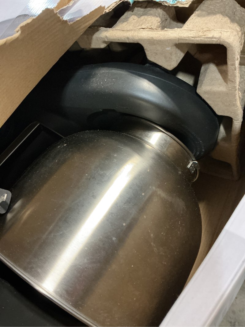 Condition photo showing As Is for martha stewart 5.3qt stand mixer, 12-speed tilt-head electric kitchen mixer with stainless steel bowl, dough hook, whisk & beater, splash guard, ideal for baking bread, cake & whipping, caviar gray